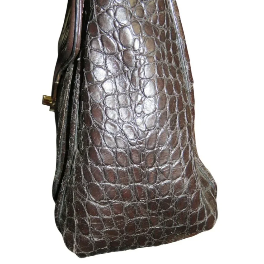 Coach Madison Croc Embossed Sadie Flap Satchel Crossbody 2013 F26335 - Picture 3 of 13